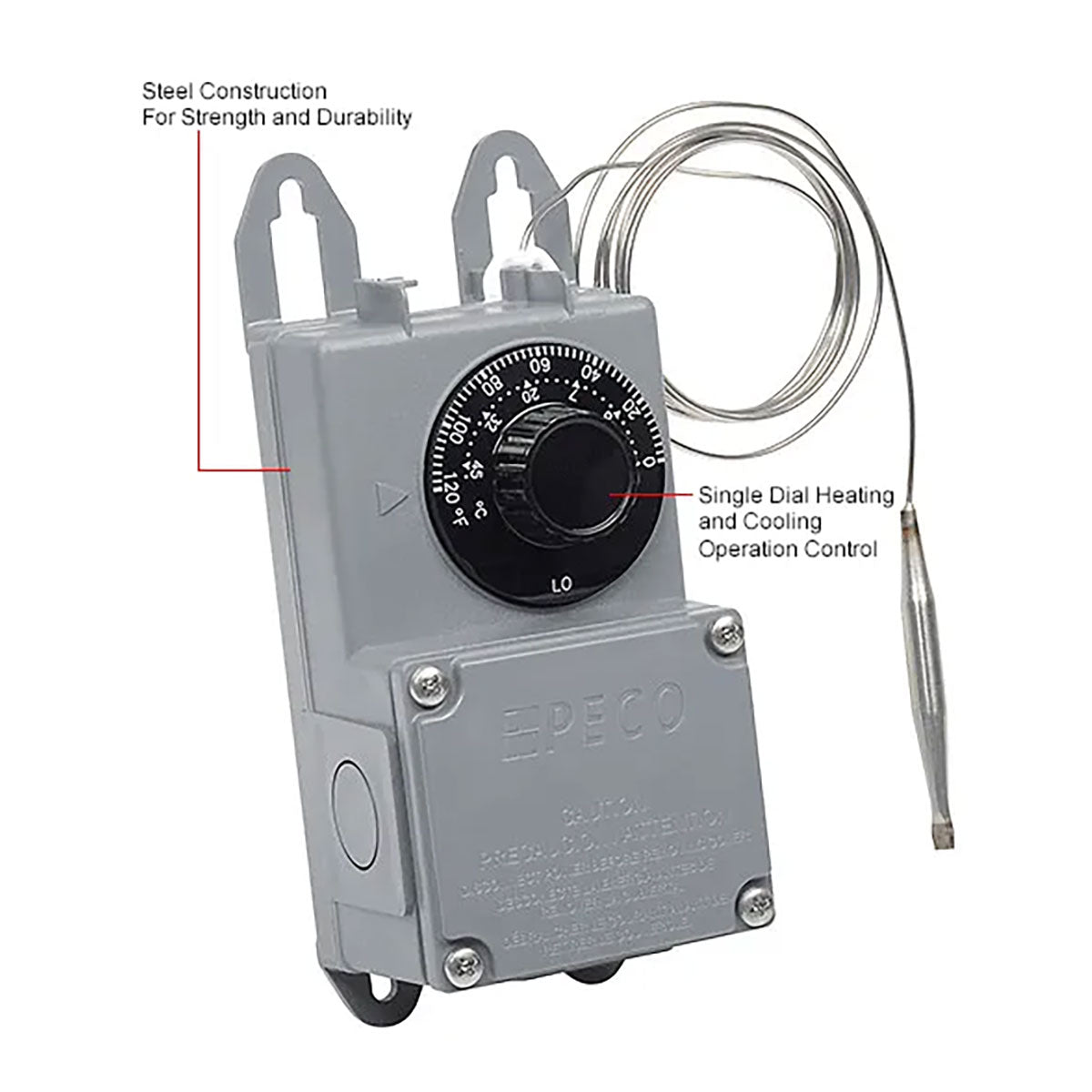 Warmup TF115-001 SPDT line voltage thermostat for outdoor heating control