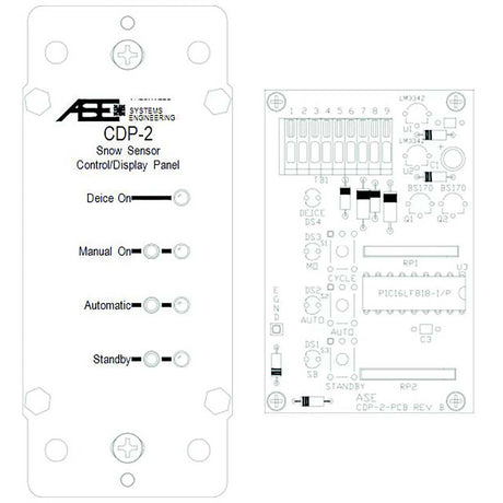 Warmup Snow Melting Sensor Control Display Panel - CDP-2 Sketch