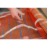 Warmup StickyMat DWM floor radiant Heating Mat installation process 