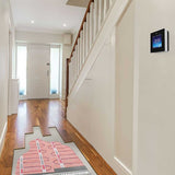 Warmup StickyMat DWM floor radiant Heating Mat 3D showing heating, thinset and hardwood floor