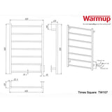 WarmUp Electric Towel Warmers - Time Square TW107-BN