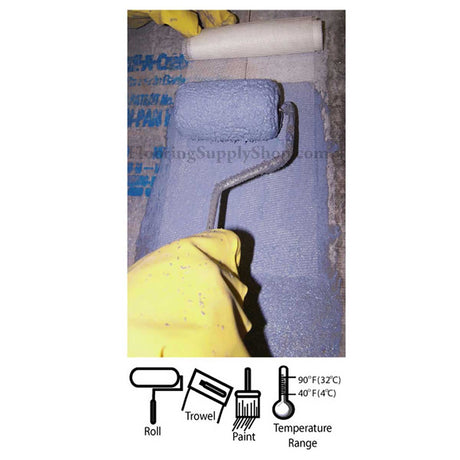 WaterArmor waterproofing membrane applied to cement backerboard