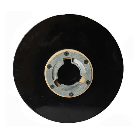 Weighted steel drive plate for marble and terrazzo floor restoration