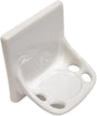 Ceramic Toothbrush Holders for Bathrooms Over Tile Wall Mount Flat Back Tumbler White Glossy