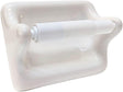 Ceramic Toilet Paper Holder 6x5 Thinset Installation Bathroom Tissue Roll White Glossy