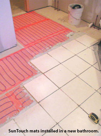 bathroom floor heating mat for electric